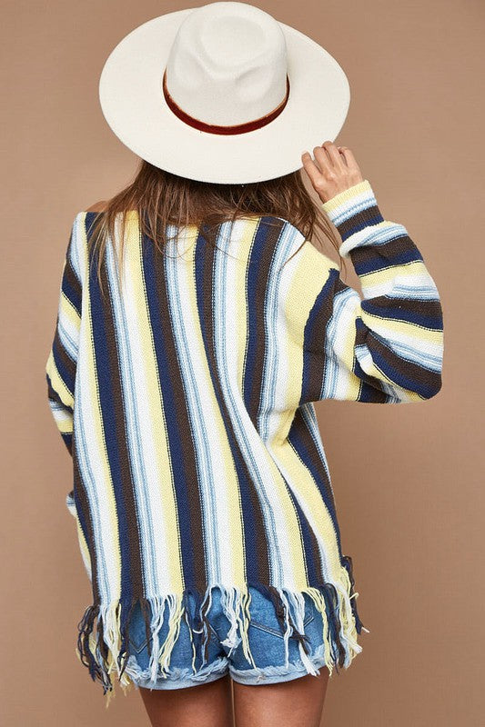 Taylor, multi Color Stripe Sweater