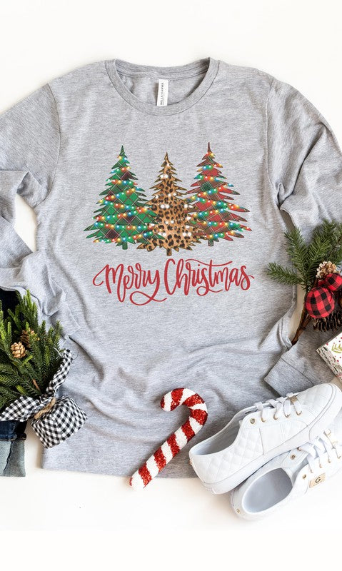 Merry Christmas To You Merry Christmas Trees Long Sleeve Tee