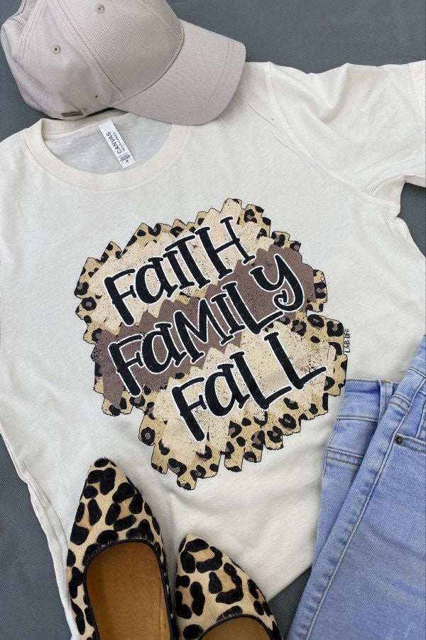 Faith & Family Fall Bella Canvas Graphic Tee
