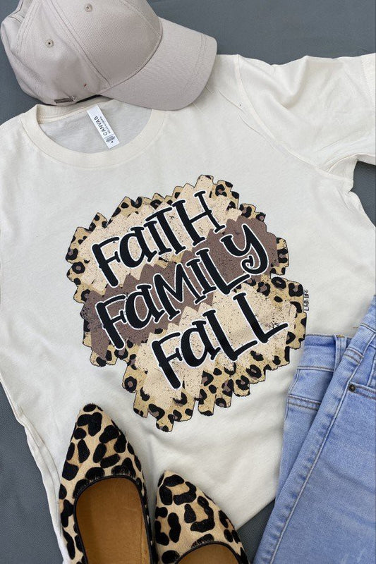 Faith & Family Fall Bella Canvas Graphic Tee