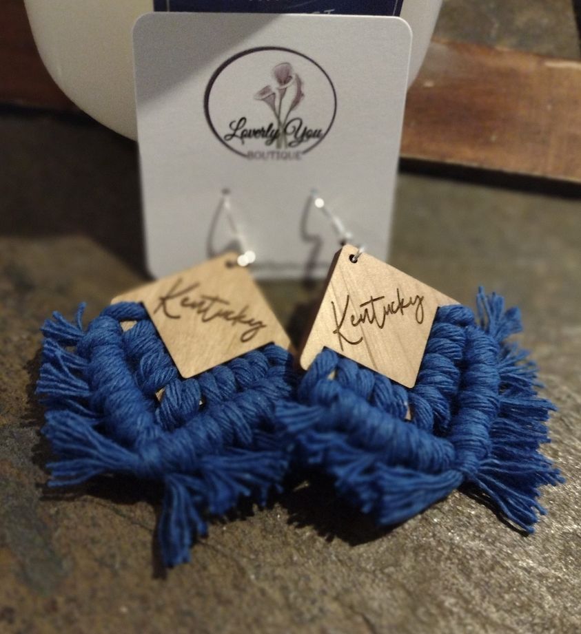 Kentucky Macrame Earrings