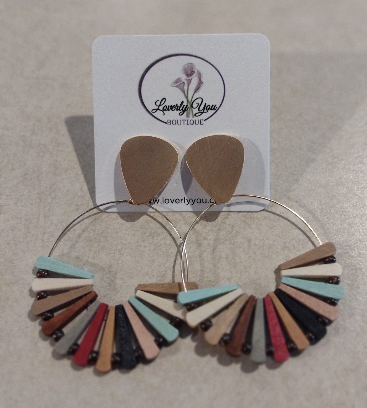 Fan Go Round Earrings