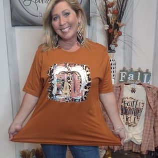 This & That Fall Pumpkin Bella Canvas Graphic Tee