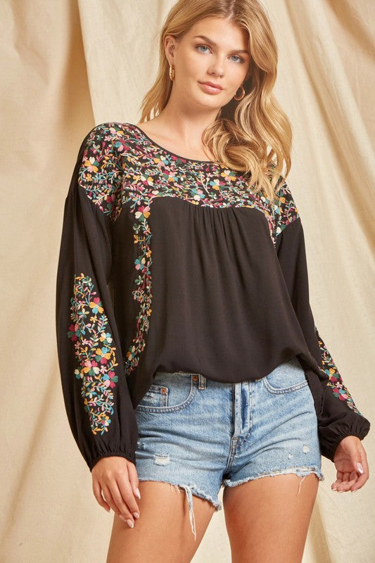Simply Beautiful Flowy Bodice Top