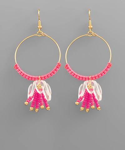 Petal Perfect Dangled Circle Earrings