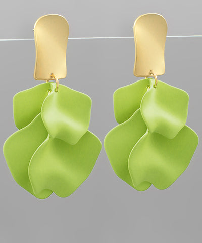 Sweet Petals Color Coating Petal Earrings