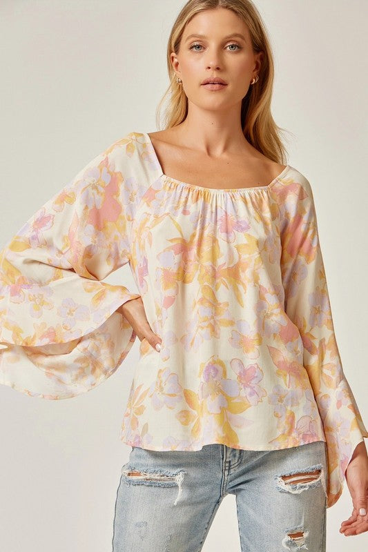 Feeling Peachy Floral Blouse - Plus Size