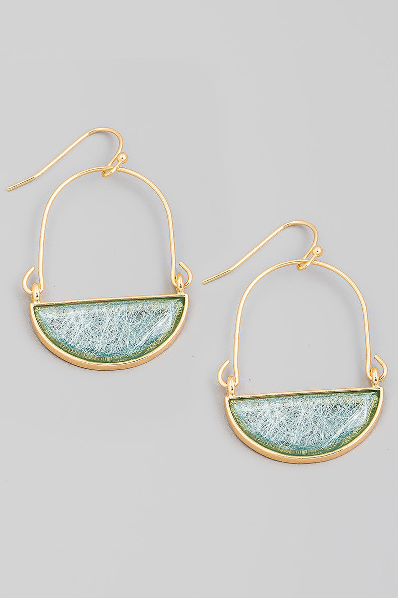 Semi Circle Dangle Earrings