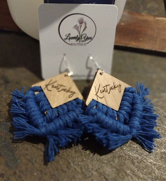 Kentucky Macrame Earrings