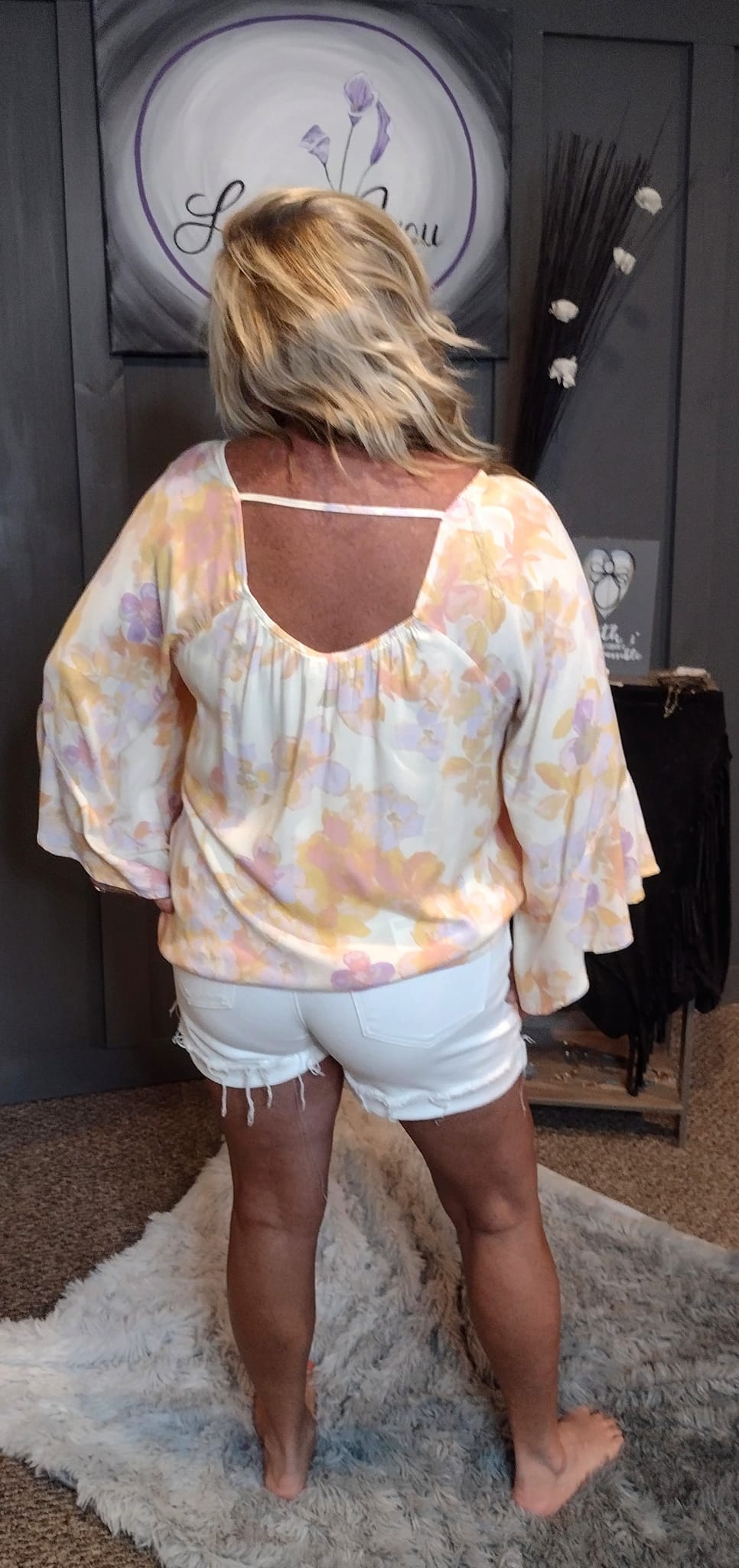 Feeling Peachy Floral Blouse - Plus Size
