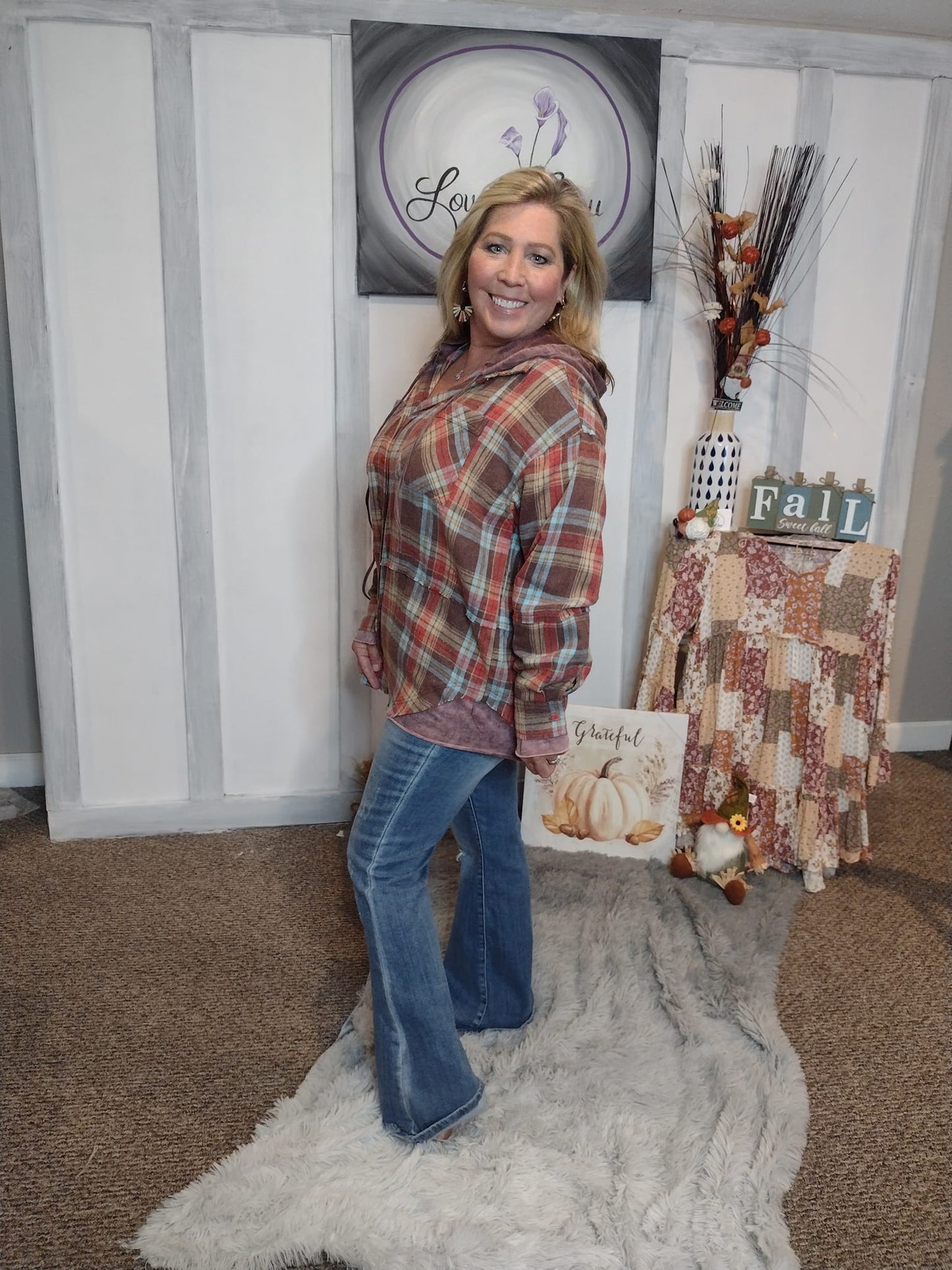 Kindra Button Down Hoodie
