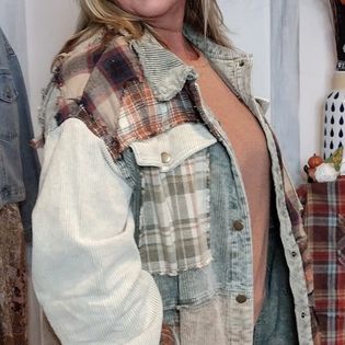 Super Star Mixed Plaid Jacket