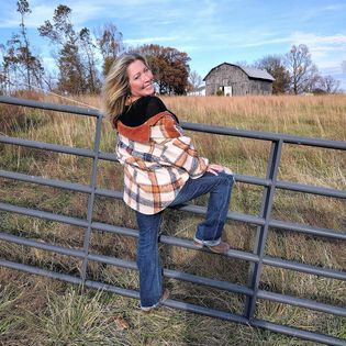 Raelynn Vintage Brushed Plaid With Washed Corduroy Shacket