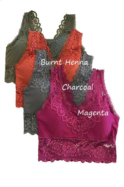 Crochet Lace Bralette Set