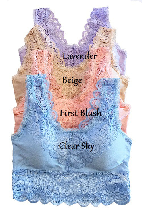 Crochet Lace Bralette Set