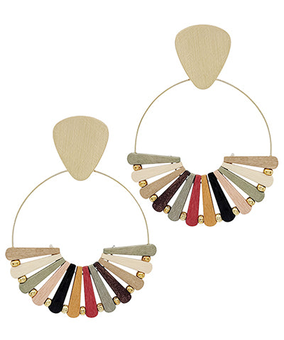Fan Go Round Earrings