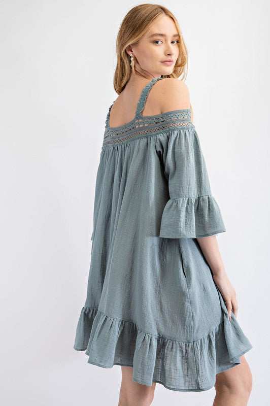 Twirl Around Cotton Gauze Midi Dress