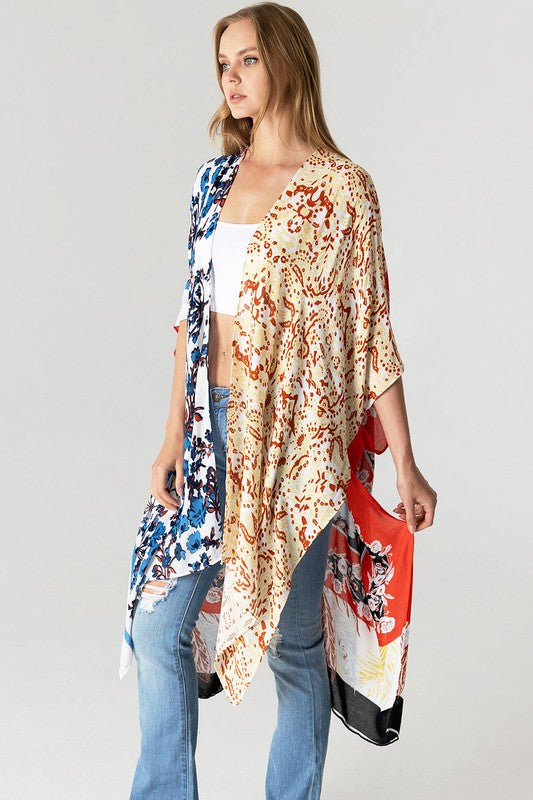 Standing Out in a Crowd 100% Viscose Kimono