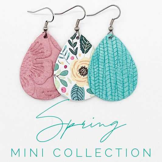 Loverly Leather 1.5" Spring Mini Collection Earrings (leather)
